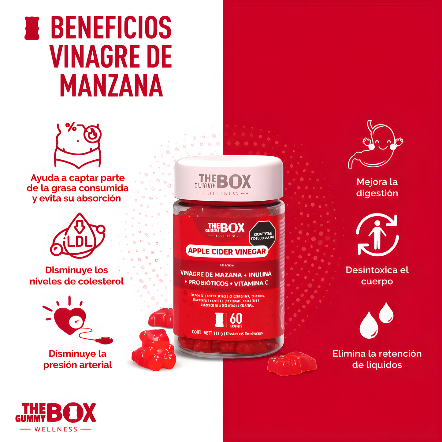 Gomitas De Vinagre De Manzana