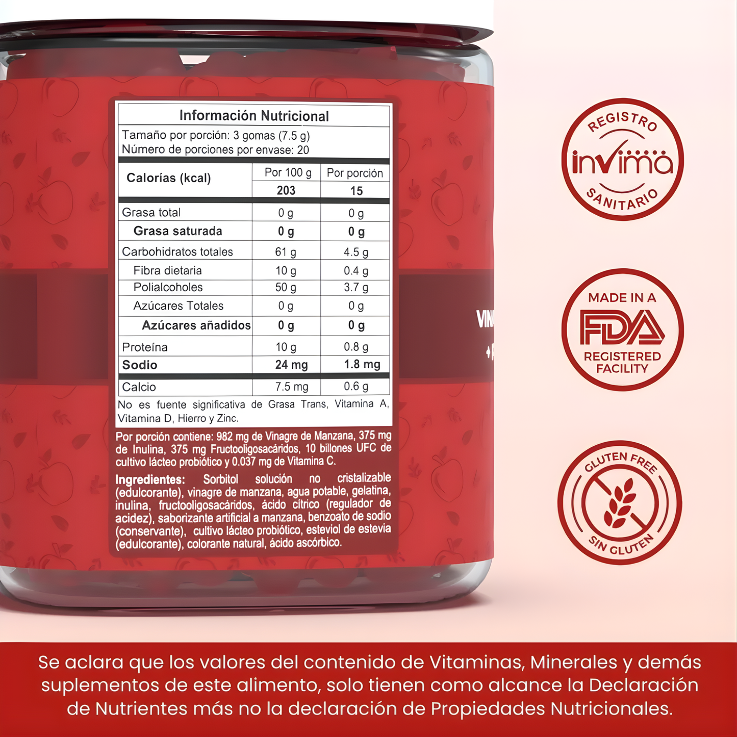 Gomitas De Vinagre De Manzana